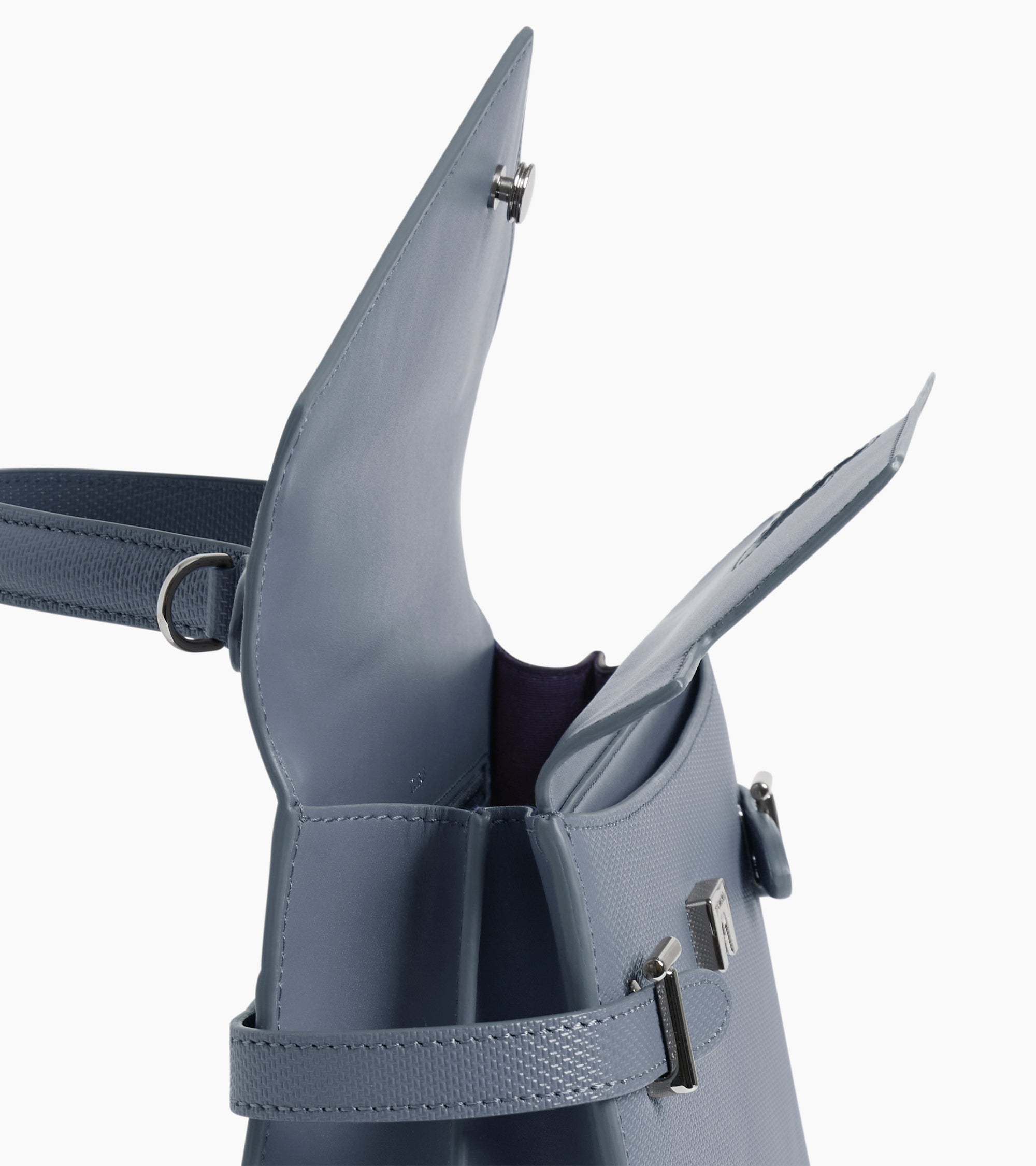 Mittelgroße Handtasche Emilie aus T-Signaturleder mit Doppelklappe