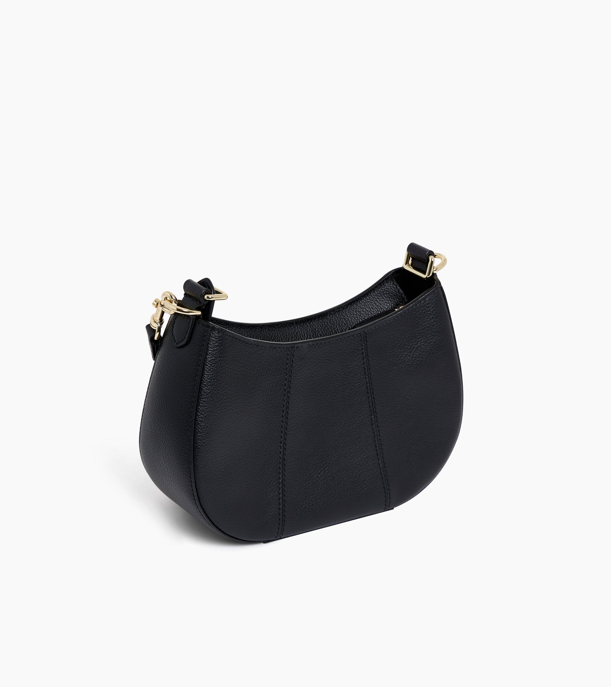 Petit sac demi-lune Juliette en cuir grainé