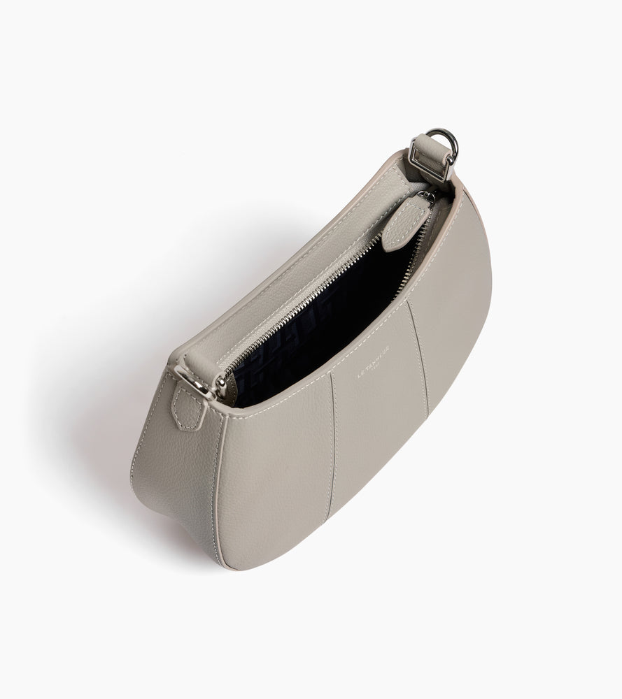 Petit sac demi-lune Juliette en cuir grainé