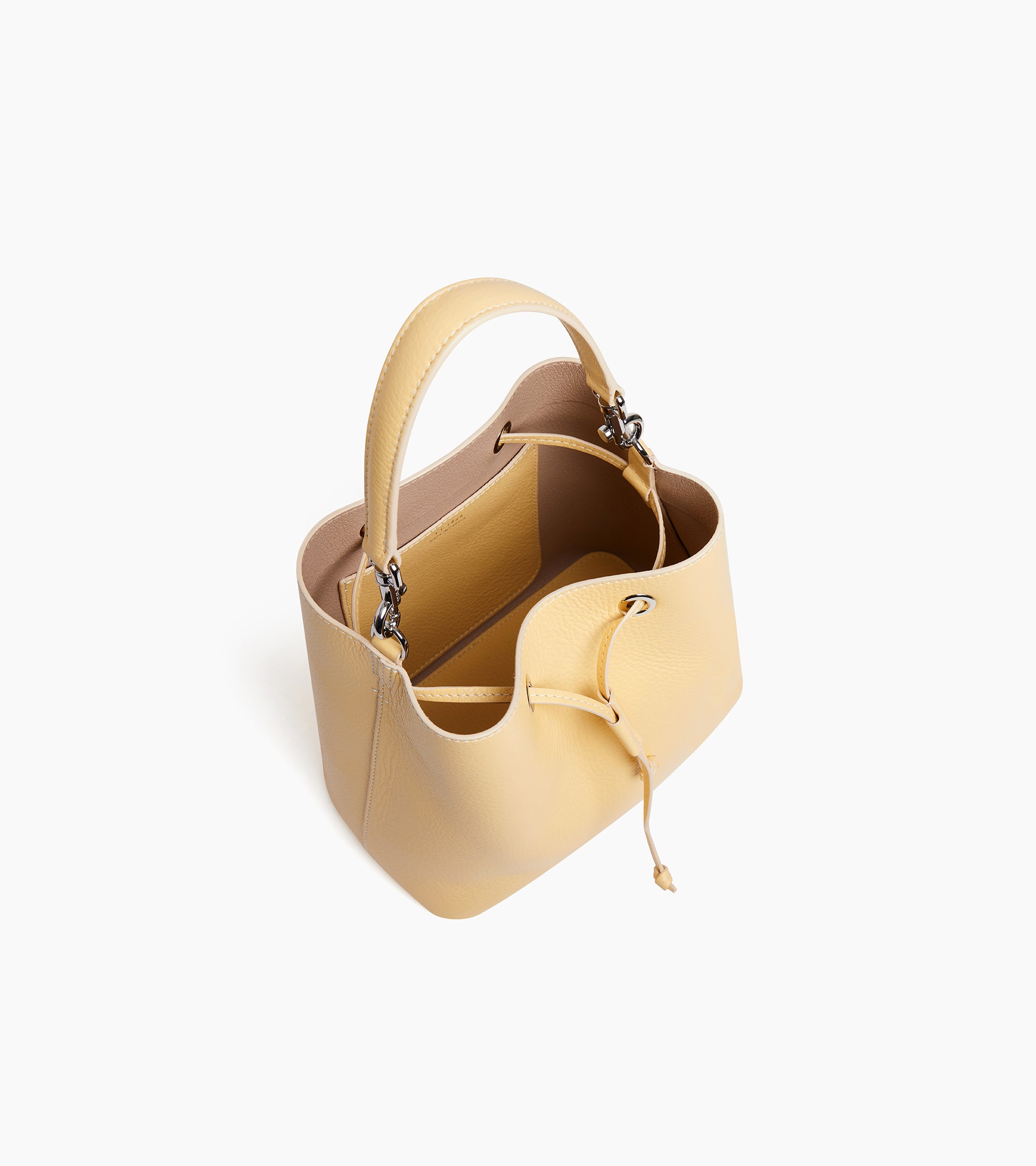 Bucket Bag Louise aus genarbtem Leder