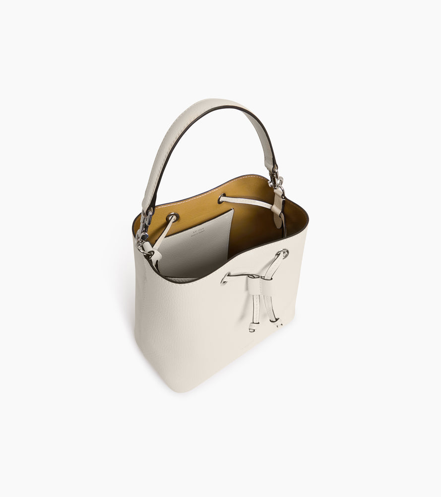 Bucket Bag Louise aus genarbtem Leder