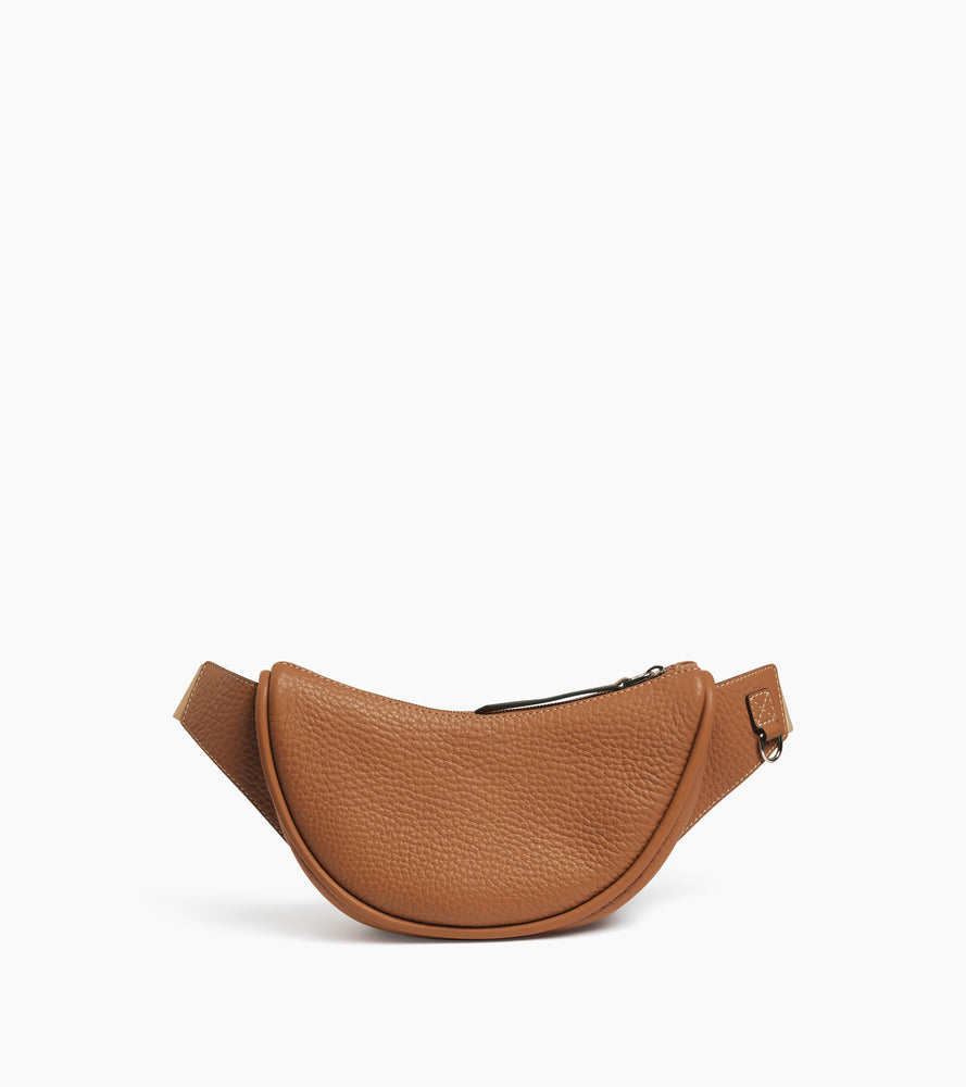 Sac banane Noah en cuir grain buffle et cuir lisse