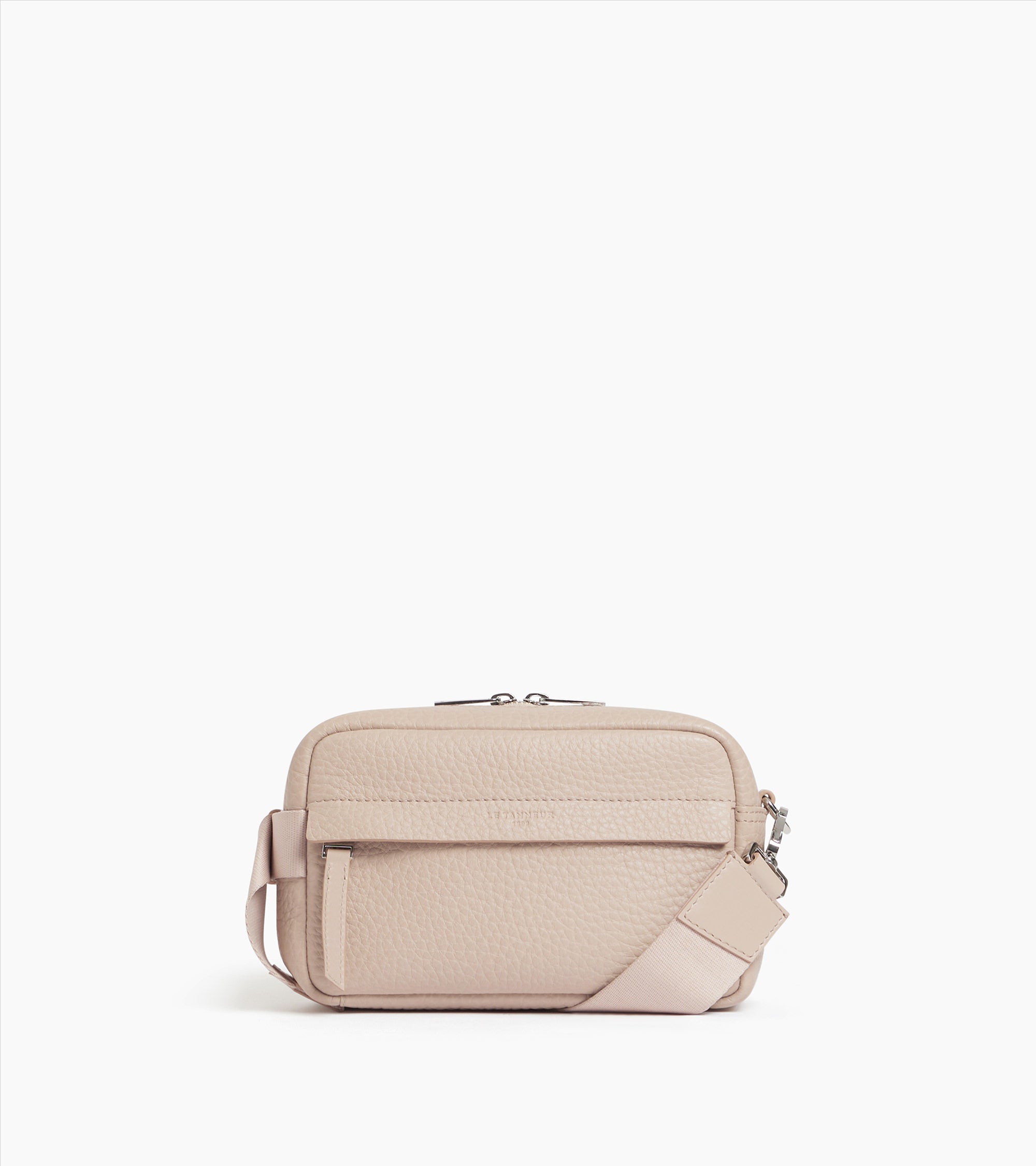 Petit sac bandoulière Noah en cuir grain buffle et cuir lisse